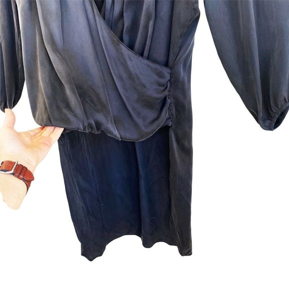 Collection Black Silk High Low  Top L - Picture 4 of 8